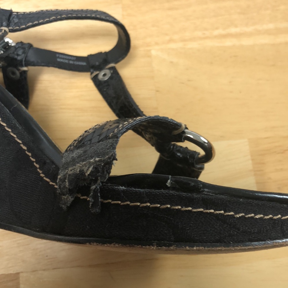 Coach Maryalice Print Python Sandals -See Pix - image 3